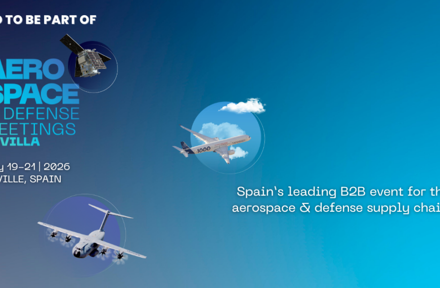 Banner oficial del ADM Sevilla 2026, Aerospace & Defense Meetings Sevilla, del 19 al 21 de mayo en Sevilla