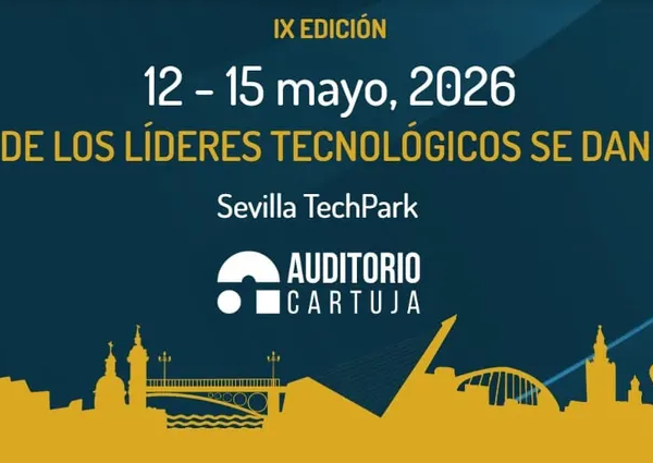 Banner oficial del 5G Forum Sevilla 2026, IX Edición, del 12 al 15 de mayo en el Auditorio Cartuja